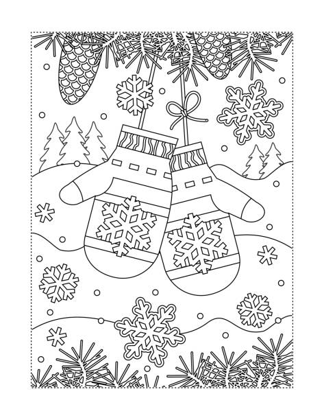 coloring pages winter