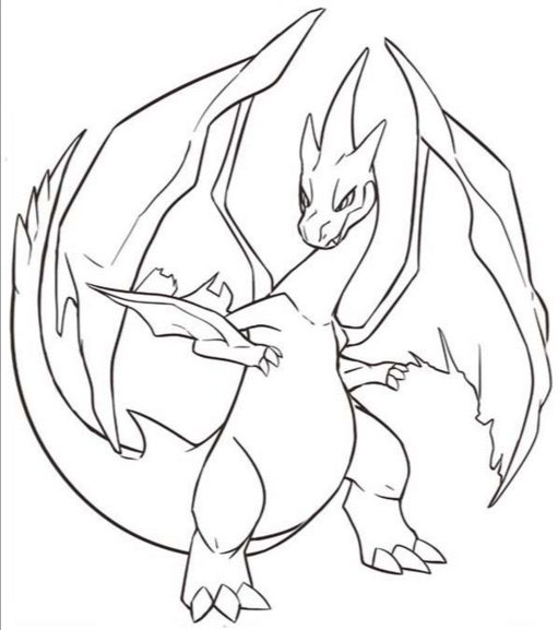 Pokemon Charizard coloring page