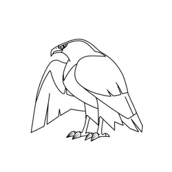 Hawksley The Owl House Free Coloring Page for Kids