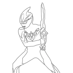 Ultraman Arc 4 Ultraman Free Coloring Page for Kids