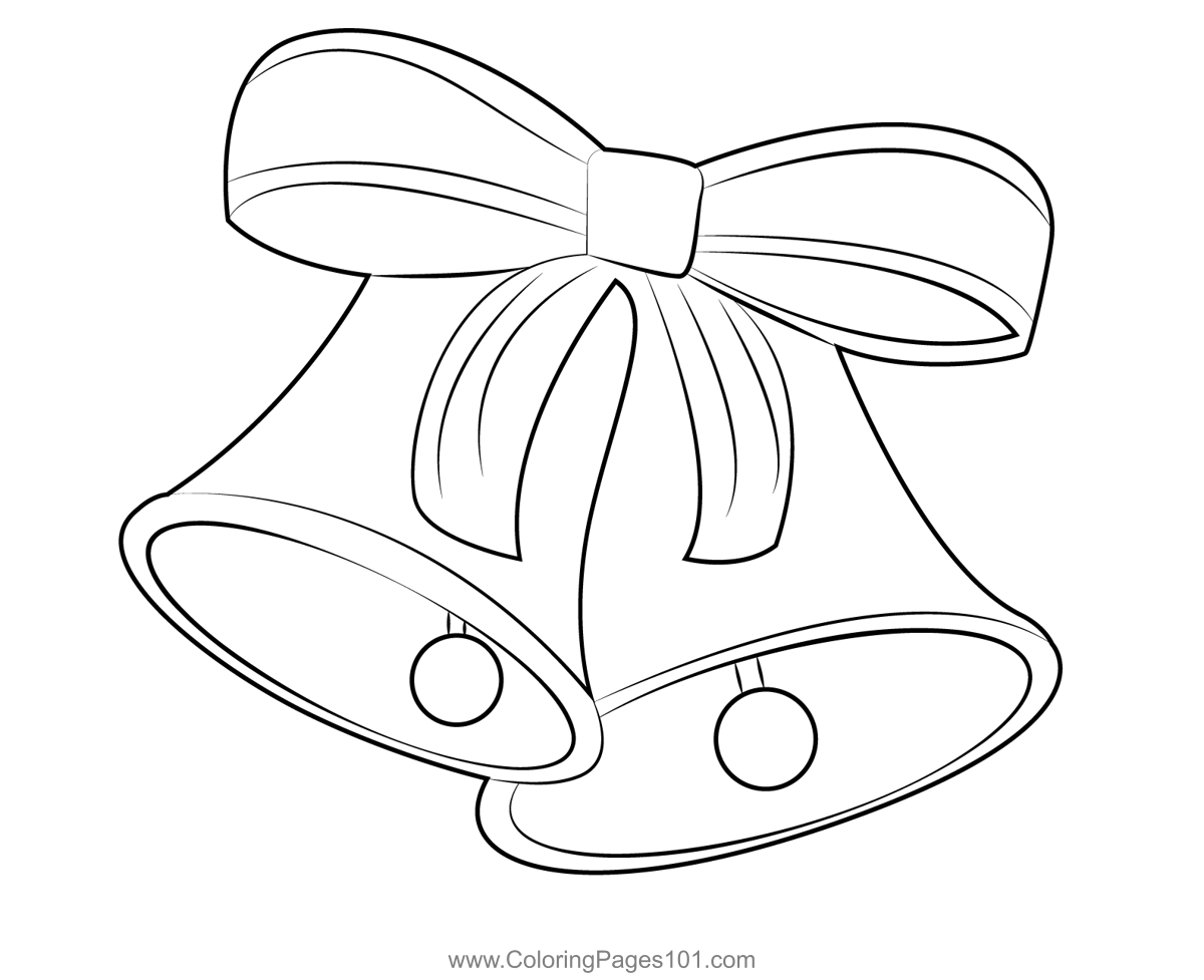 Christmas Bell Outline Printable