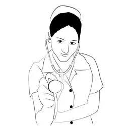 Nurse 5 Coloring Page