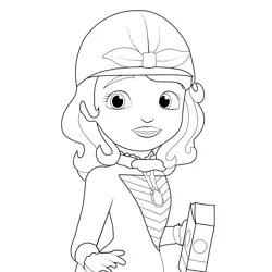 Sofia Outfit Free Coloring Page for Kids