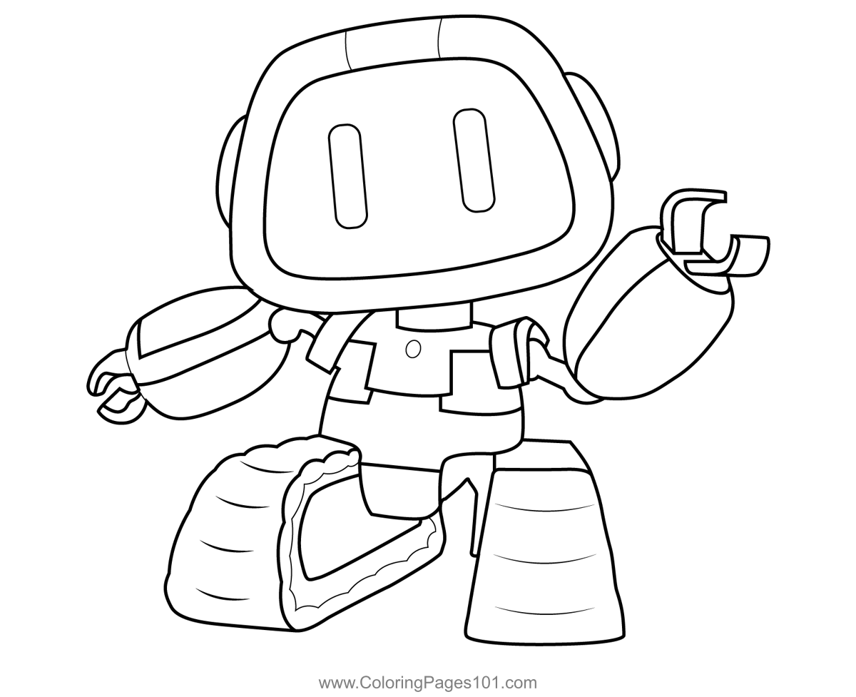 Boogie Bot Poppy Playtime Coloring Page for Kids - Free Poppy Playtime ...