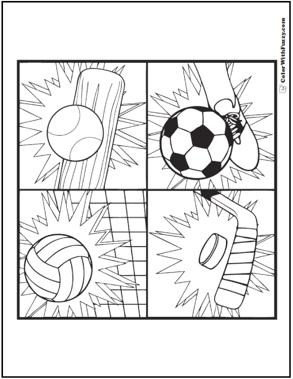 Printable Coloring Pages Sports - Printable World Holiday