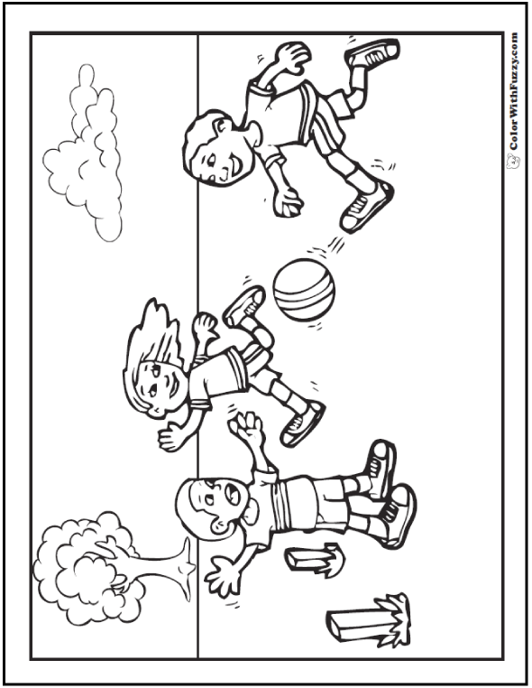 Sport Coloring Book Pages