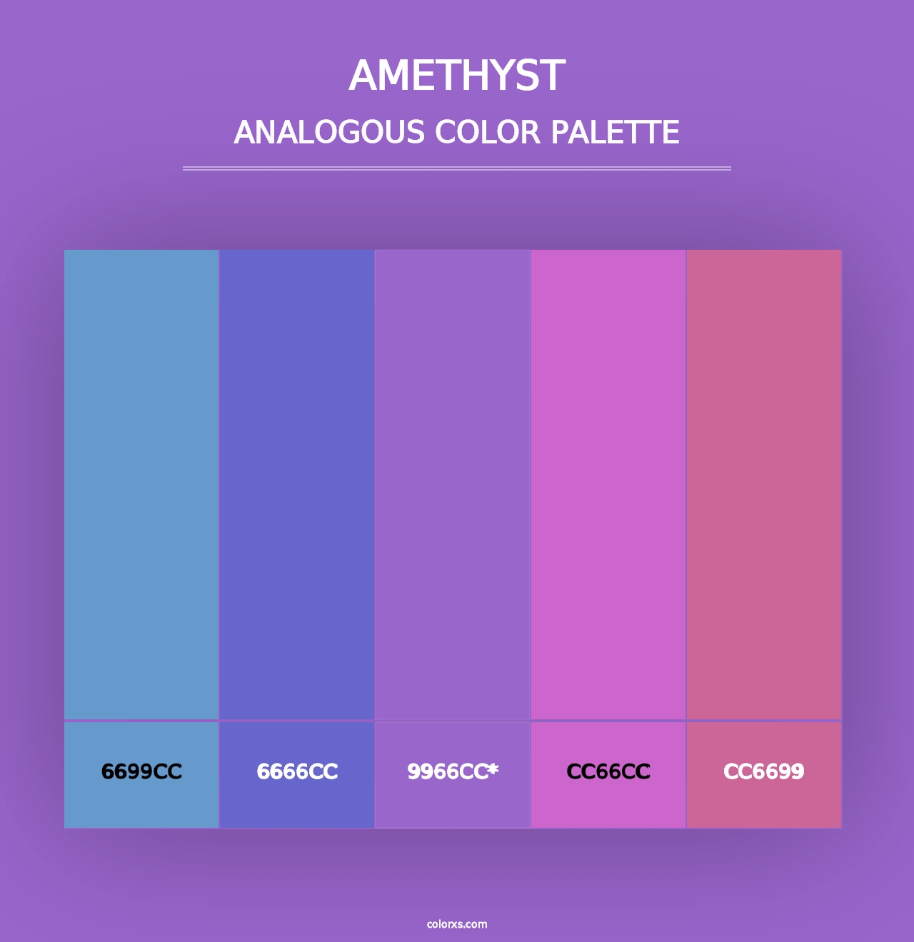 Amethyst - Analogous Color Palette