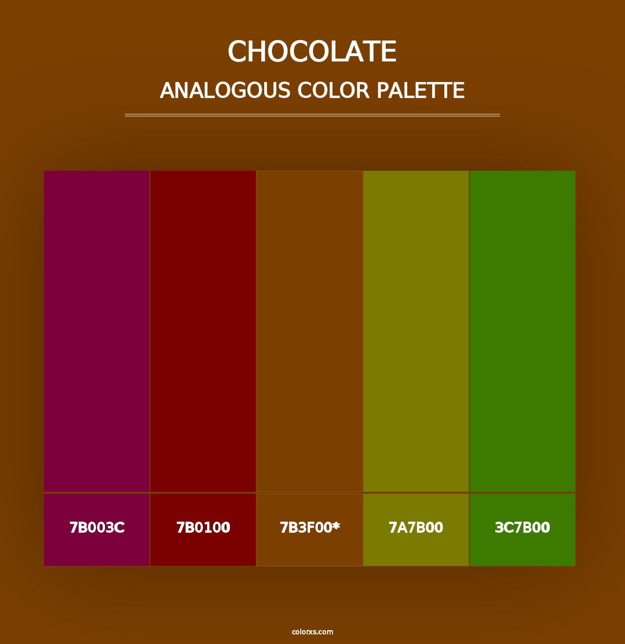 Chocolate - Analogous Color Palette