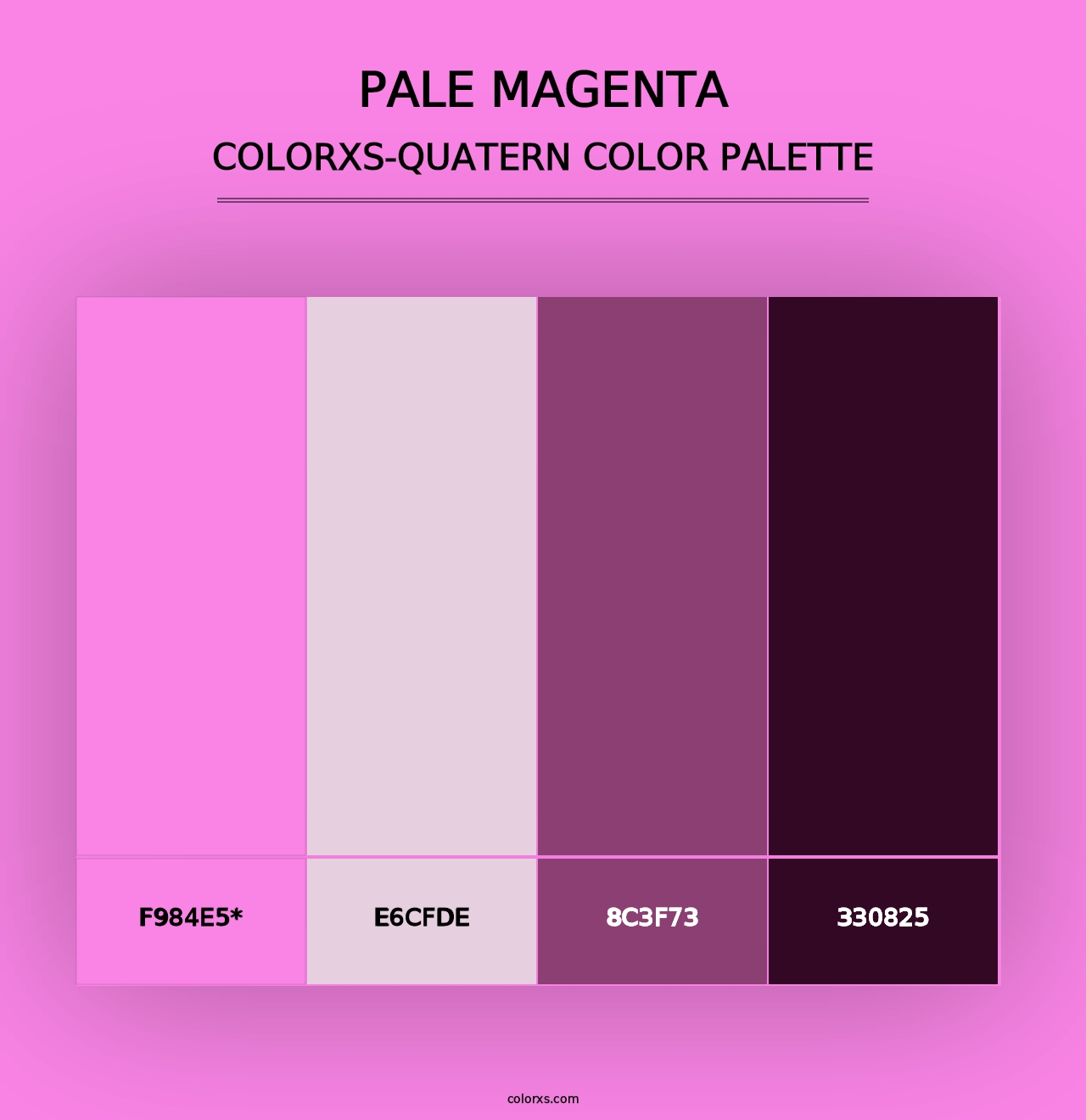 Pale Magenta - Colorxs Quad Palette