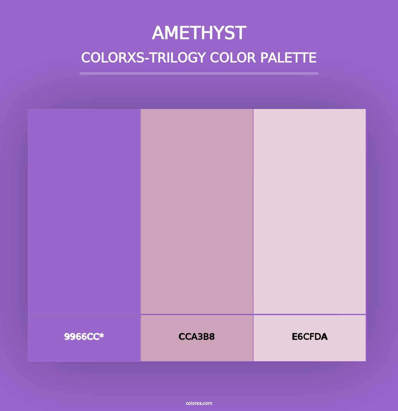 Amethyst - Colorxs Trilogy Palette