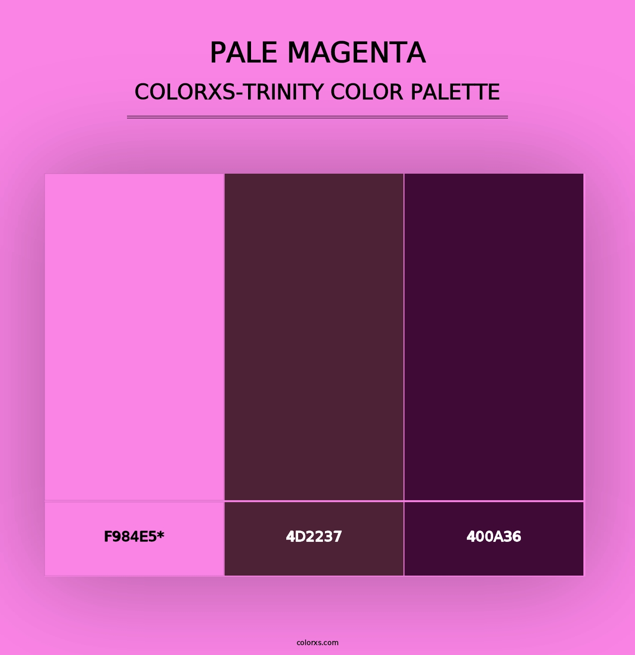 Pale Magenta - Colorxs Trinity Palette