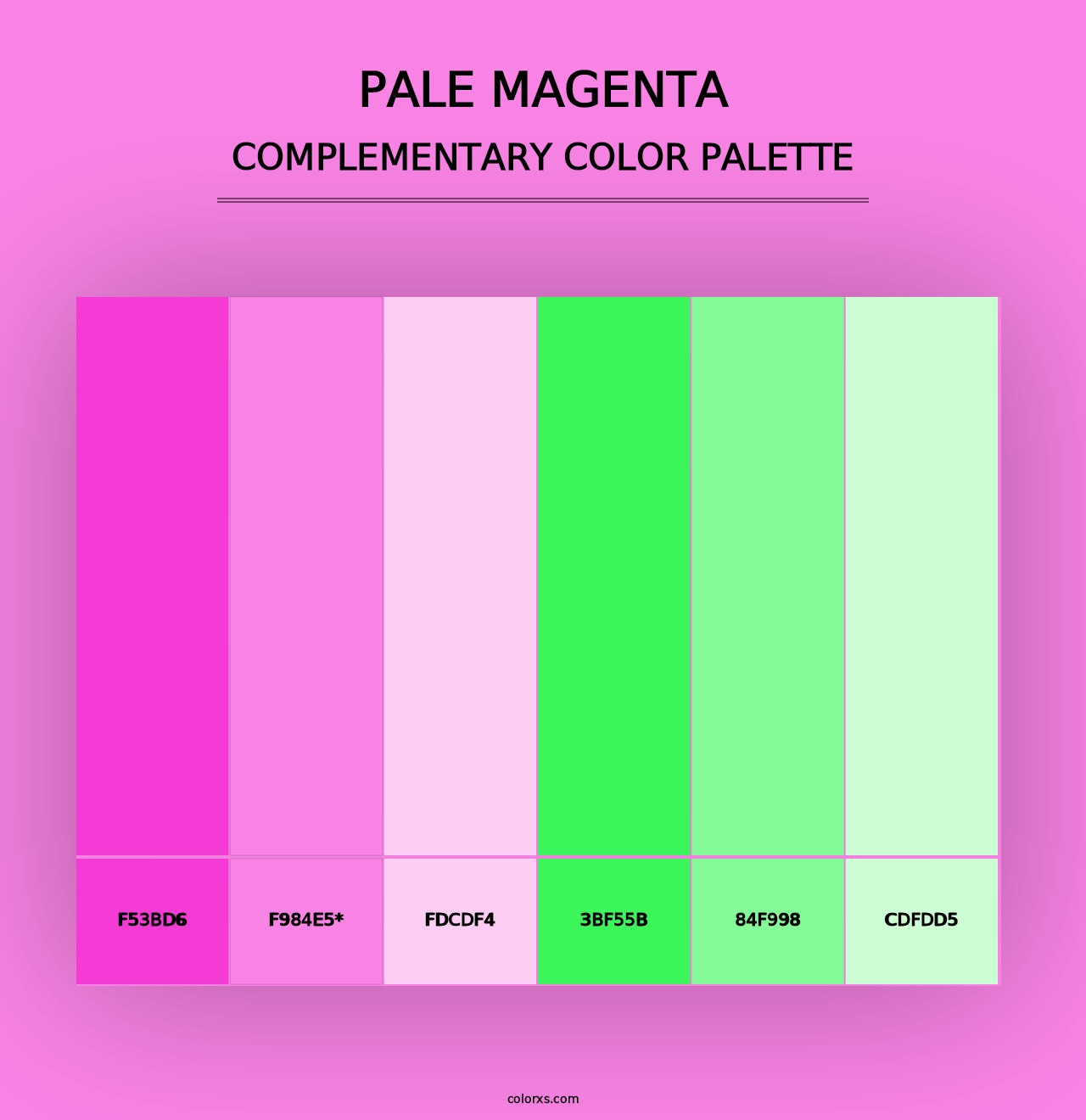 Pale Magenta - Complementary Color Palette