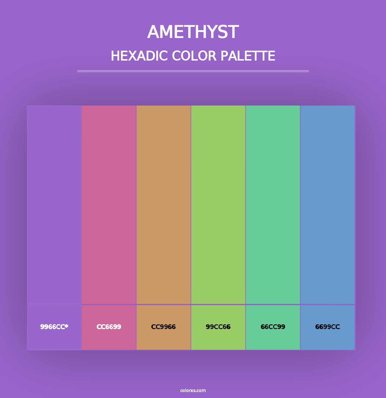 Amethyst - Hexadic Color Palette