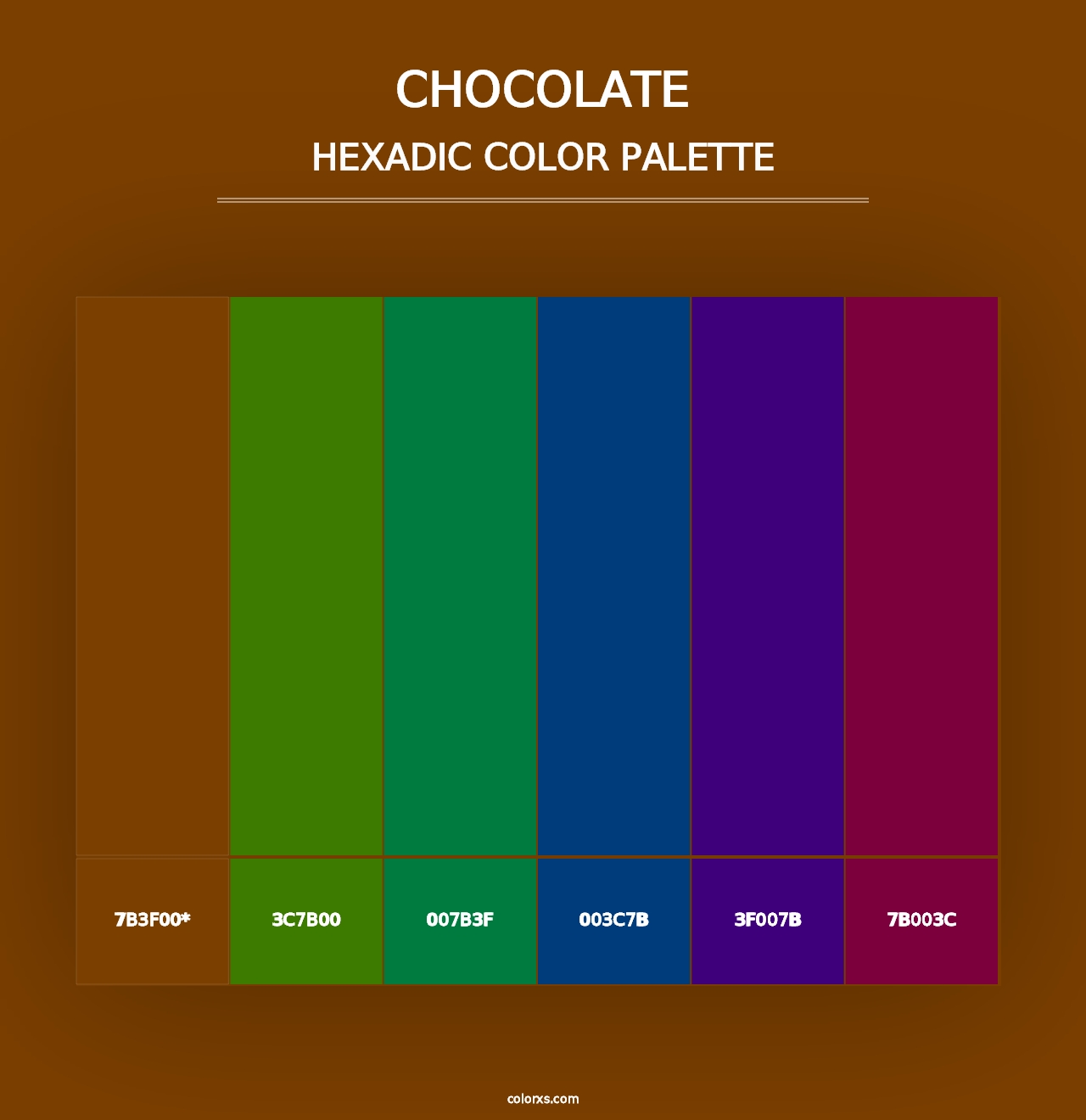 Chocolate - Hexadic Color Palette