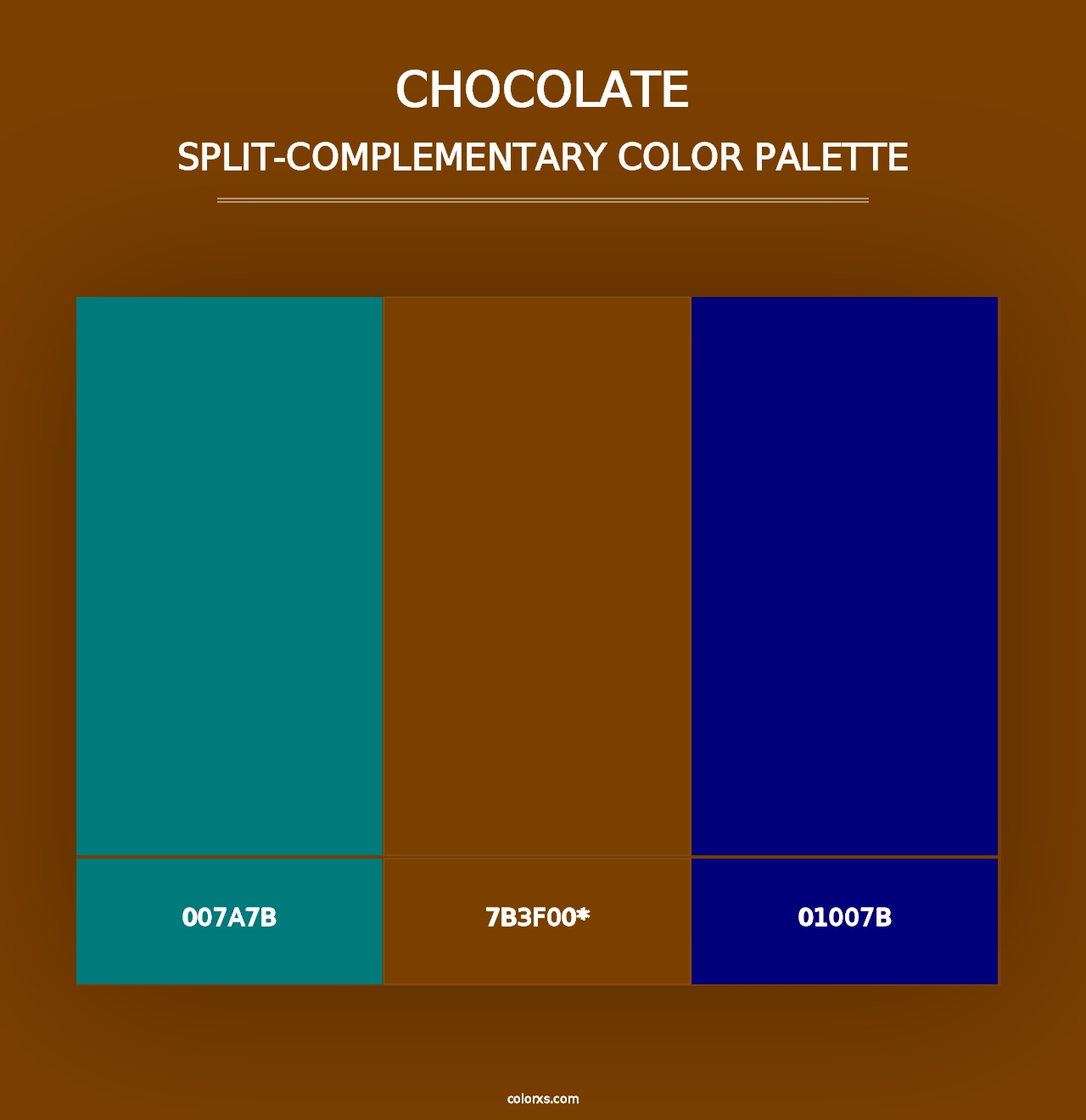 Chocolate - Split-Complementary Color Palette