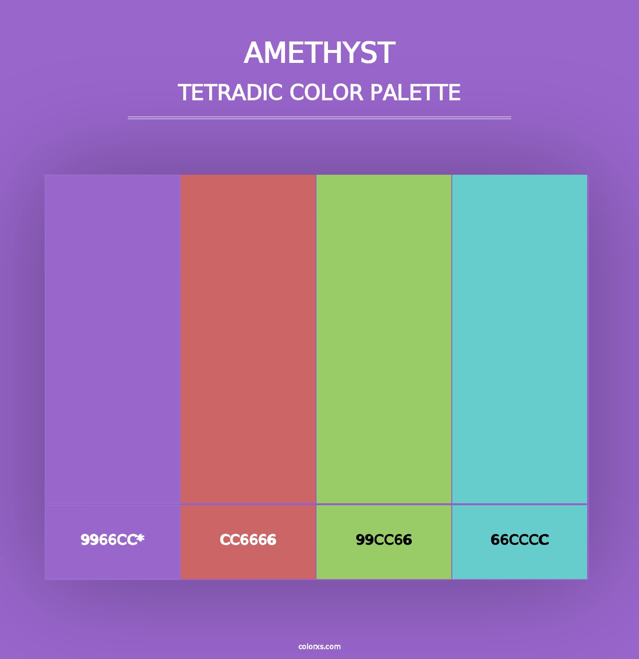 Amethyst - Tetradic Color Palette