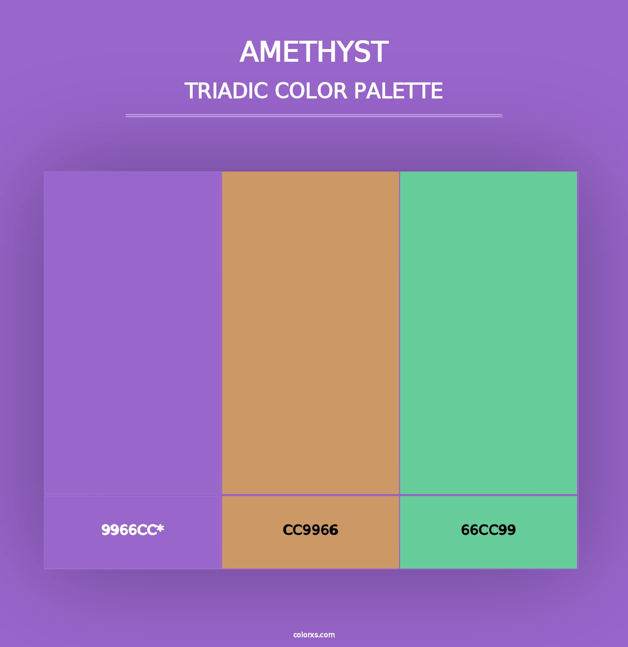 Amethyst - Triadic Color Palette