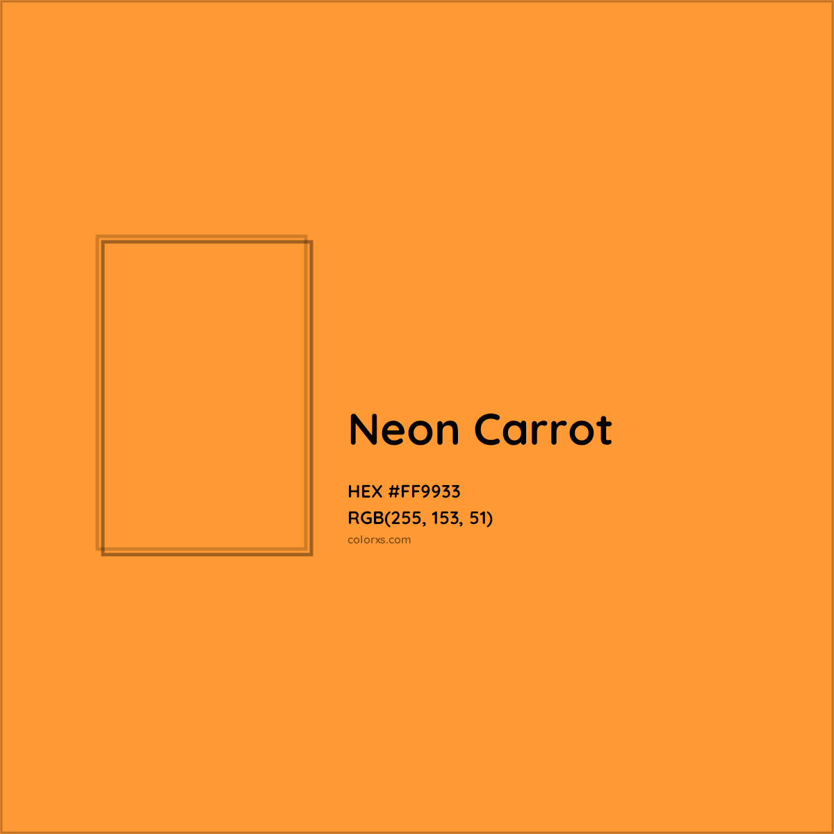 HEX #FF9933 Neon Carrot Color Crayola Crayons - Color Code