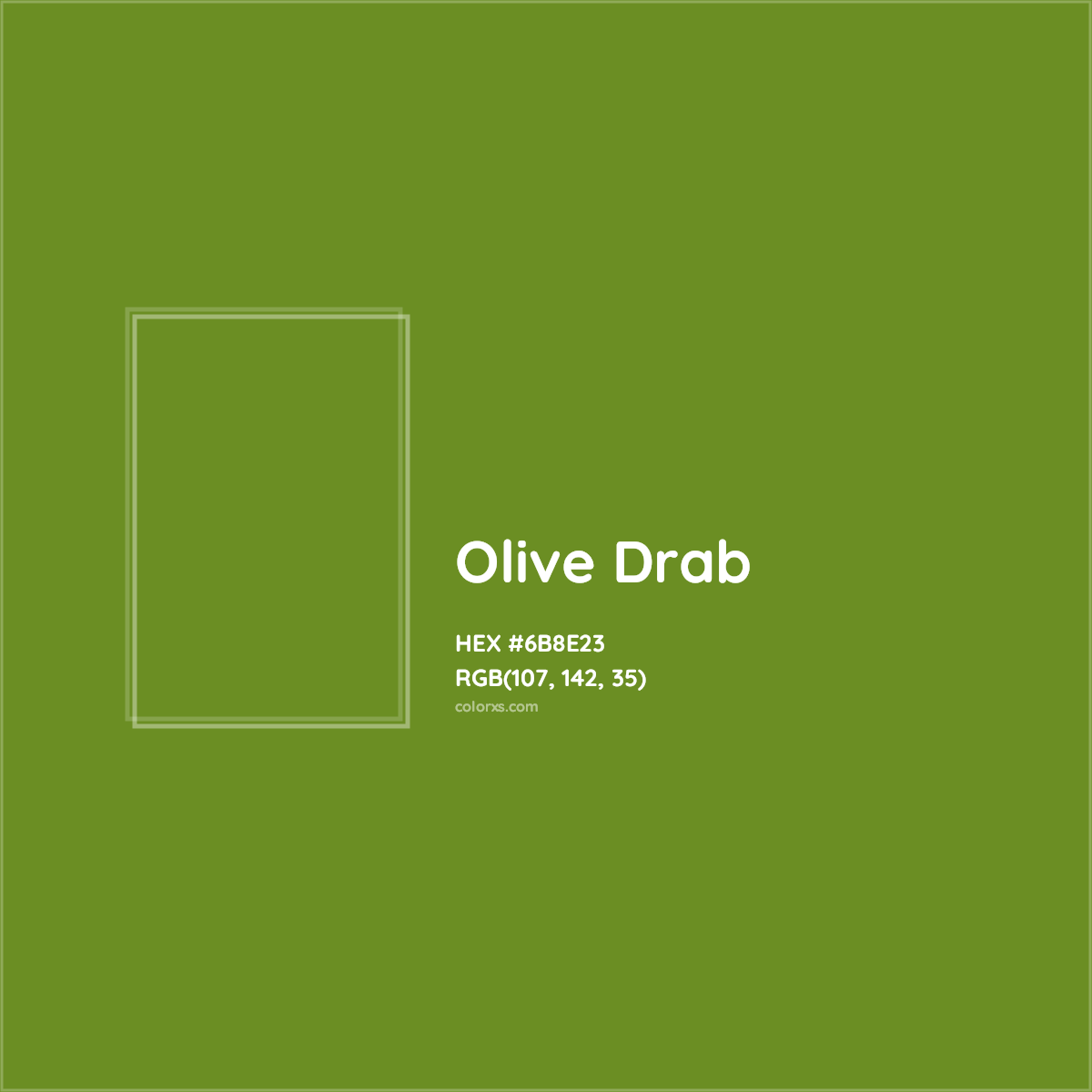 HEX #6B8E23 Olive Drab Color - Color Code