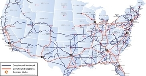 Map Of Greyhound Bus Routes