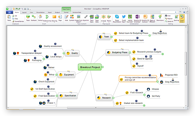 How to Draw a Mind Map in ConceptDraw MINDMAP for Windows