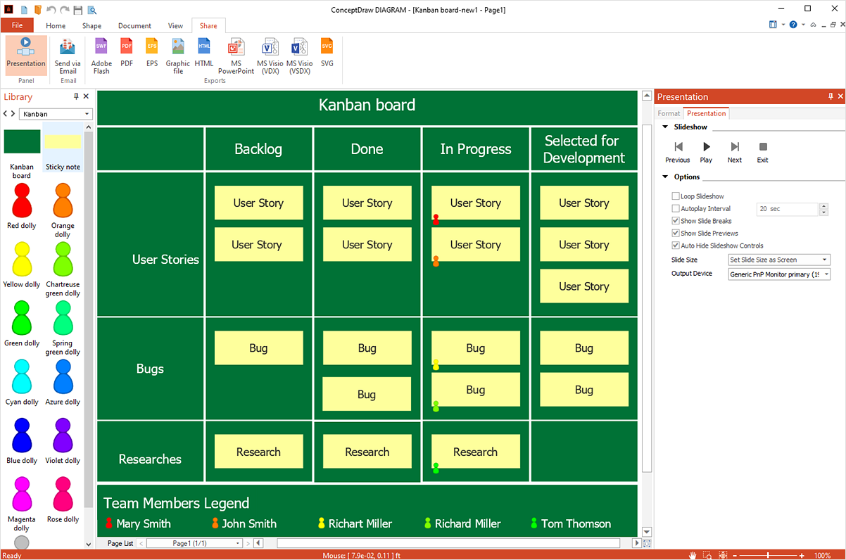 Kanban Cards Template