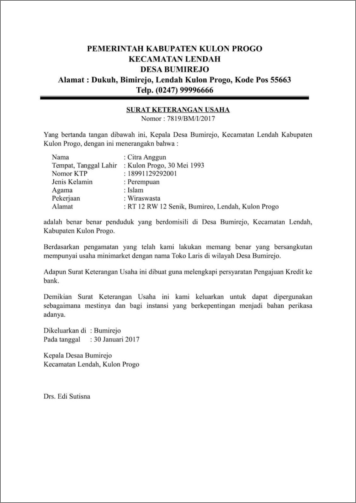 Contoh Surat Permohonan Surat Keterangan Domisili Rt Word - IMAGESEE