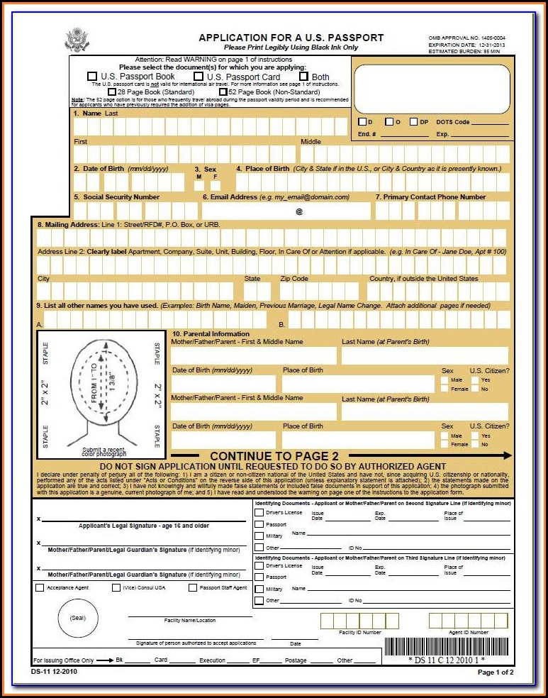 Renewal Passport Forms Nz