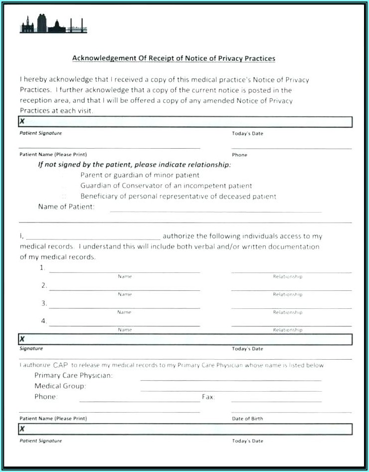 Acupuncture Intake Form Template Free