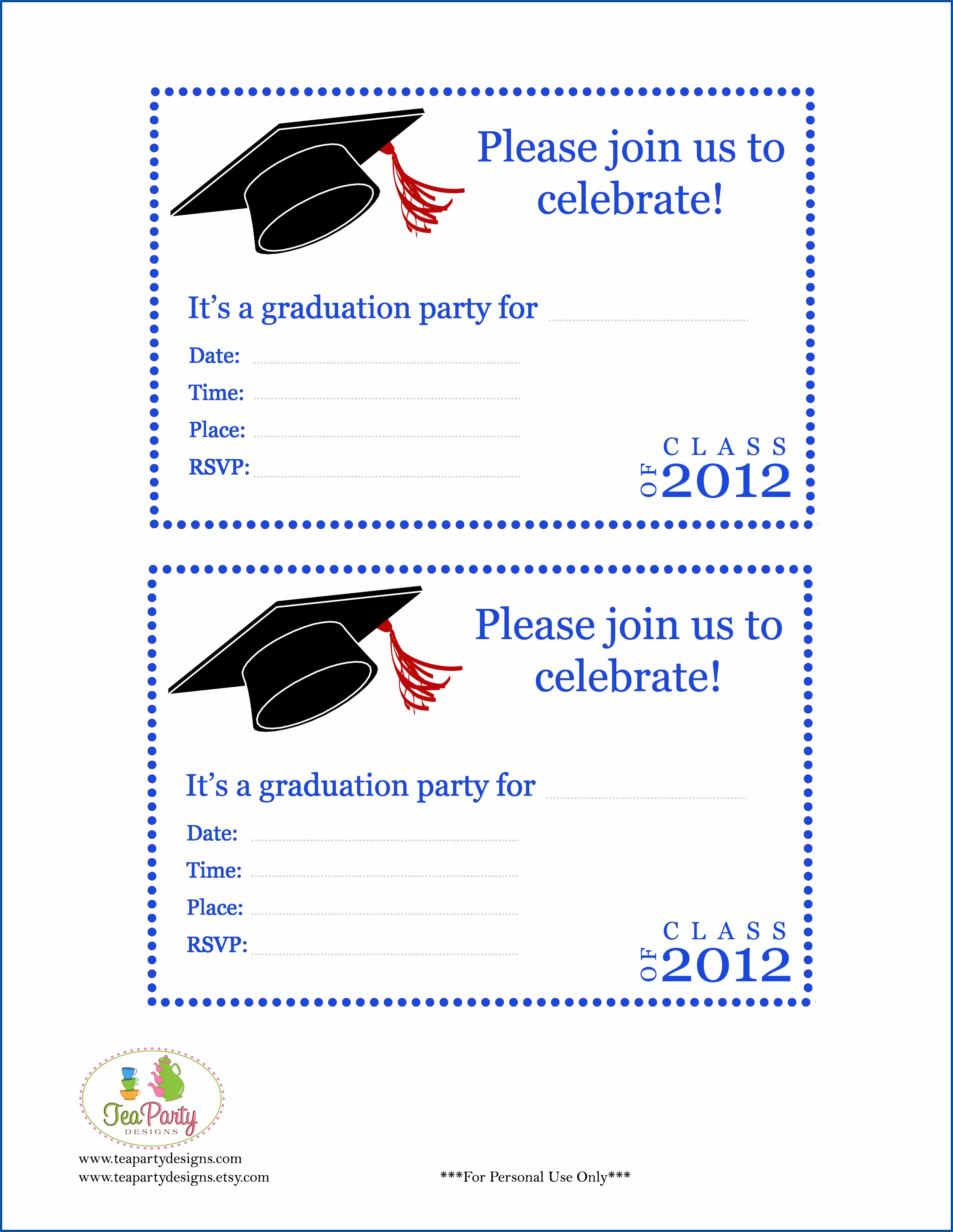 Free Preschool Graduation Invitation Templates For Word