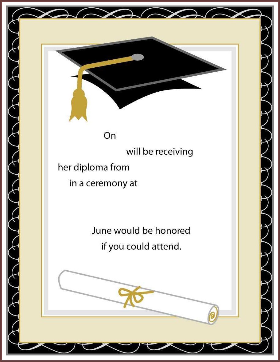 Graduation Party Invitation Card Design - Invitations : Resume Examples ...