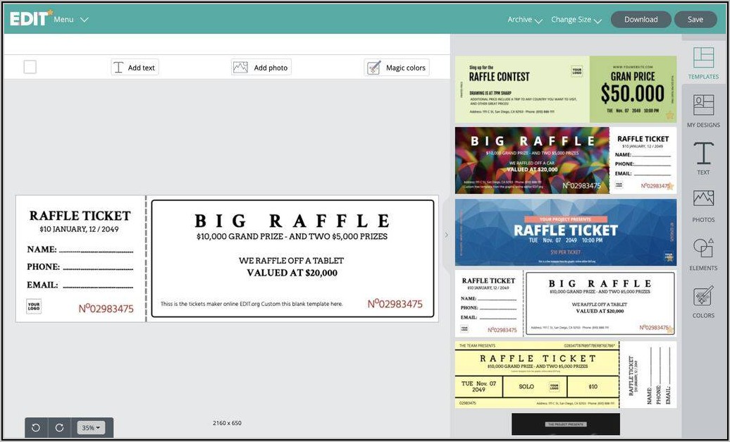 Customizable Movie Ticket Invitation Template Free Printable