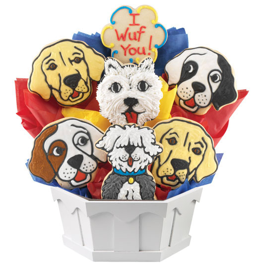 A132 - Puppy Love Cookie Bouquet