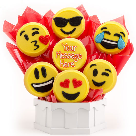 A446 - Sweet Emojis  Cookie Bouquet