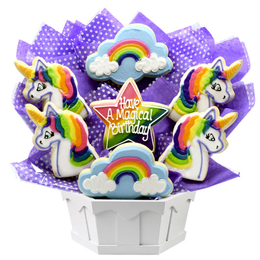 A464 - Magical Unicorns Cookie Bouquet