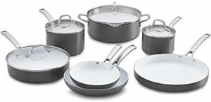 Calphalon 11 Piece Classic Ceramic Nonstick Cookware Set