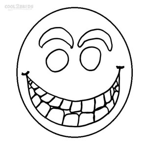 Smiley Face Coloring Page