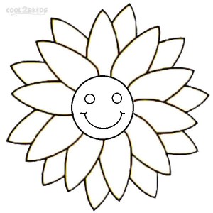 Smiley Face Coloring Pages For Kids