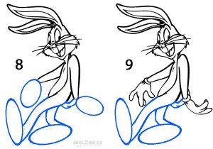 How To Draw Bugs Bunny Step 4