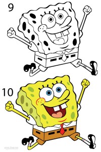 How to Draw Spongebob Step 5