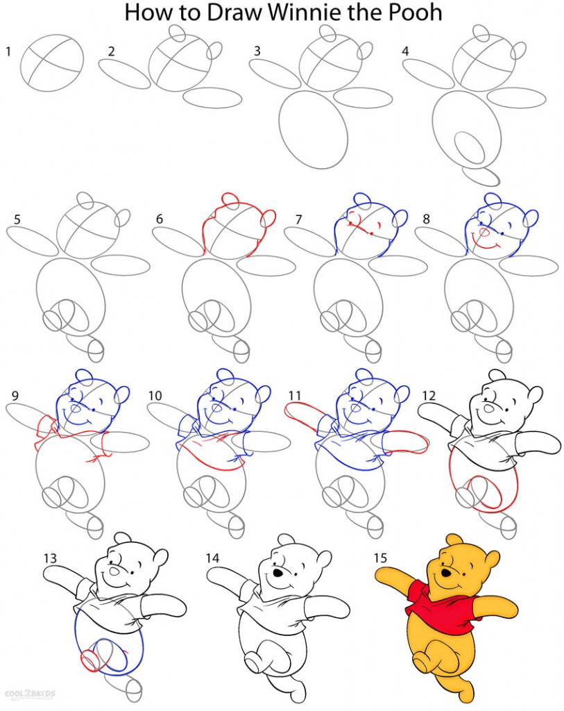 How To Draw Winnie The Pooh Winnie The Pooh Drawing C - vrogue.co