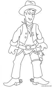 Cowboy Coloring Pages Printable