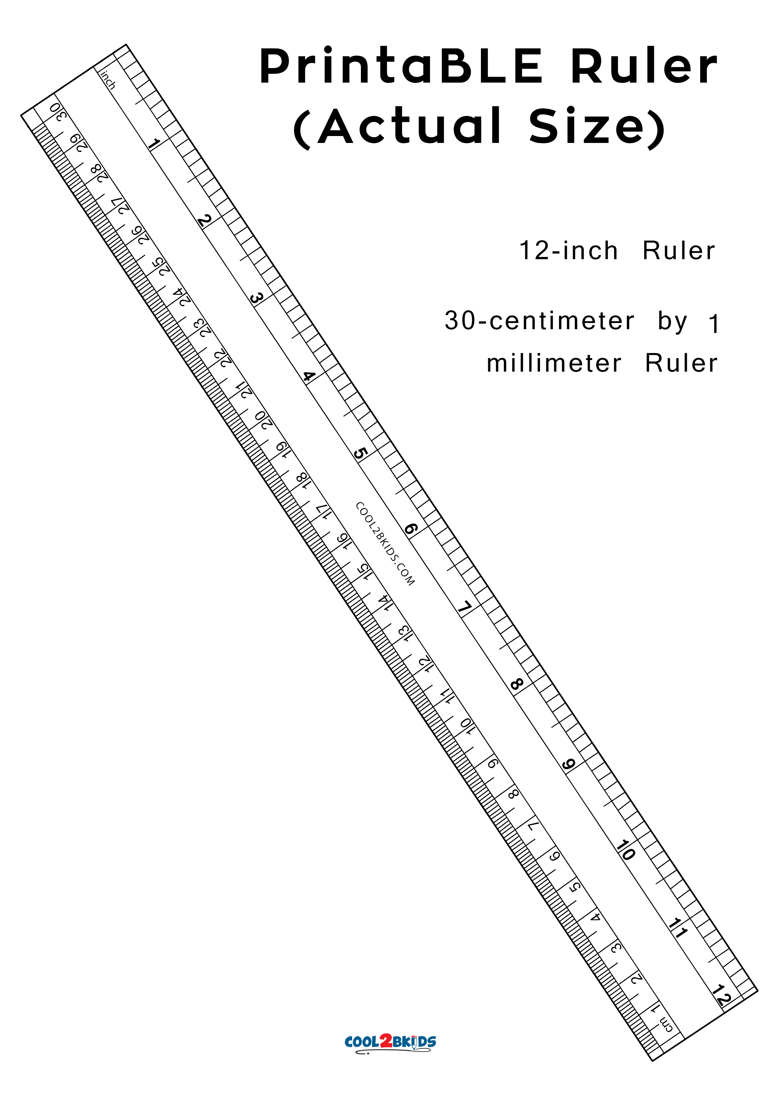 Inch Ruler Printable - Customize and Print