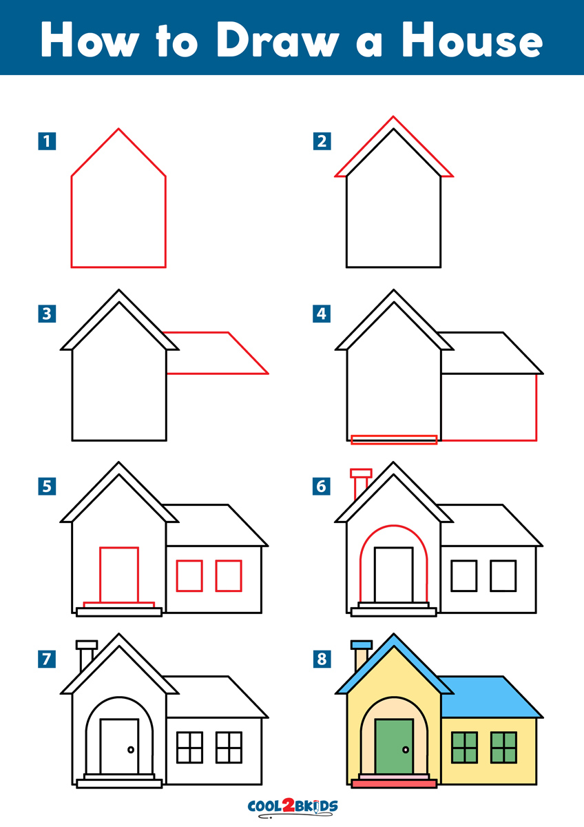 How to Draw a House Cool2bKids