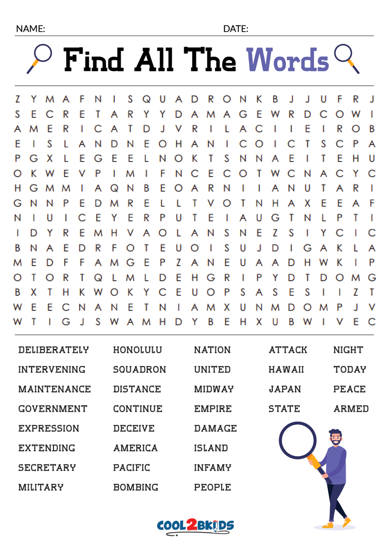 Advanced Word Search Printable