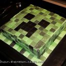 Cool Minecraft Creeper DIY Cake