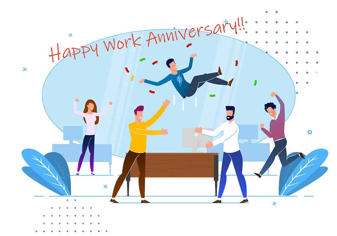 Work Anniversary Congratulations