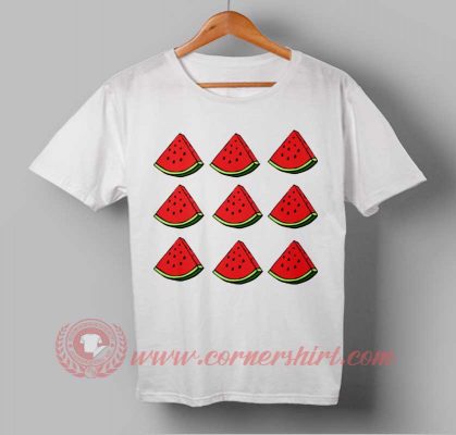 Water Melon Fruit Custom Design T shirts. Custom T shirt Design