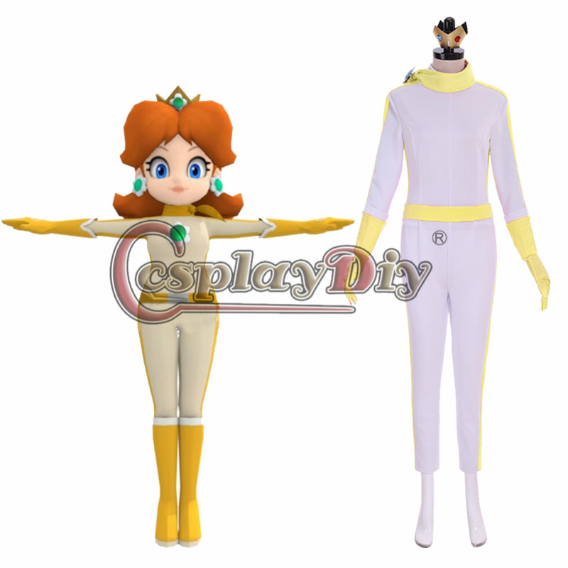 Cosplaydiy Mario Kart 8 Princess Rosalina Daisy Peach BikeSuit Cosplay ...