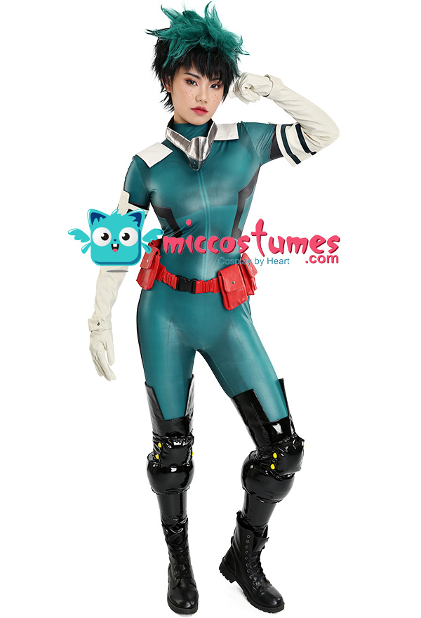 My Hero Academia Female Midoriya Izuku Deku Cosplay Costume Bodysuit ...